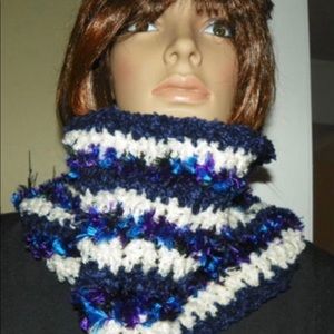 Beautiful Cowl made with a Fur Eyelash Yarn